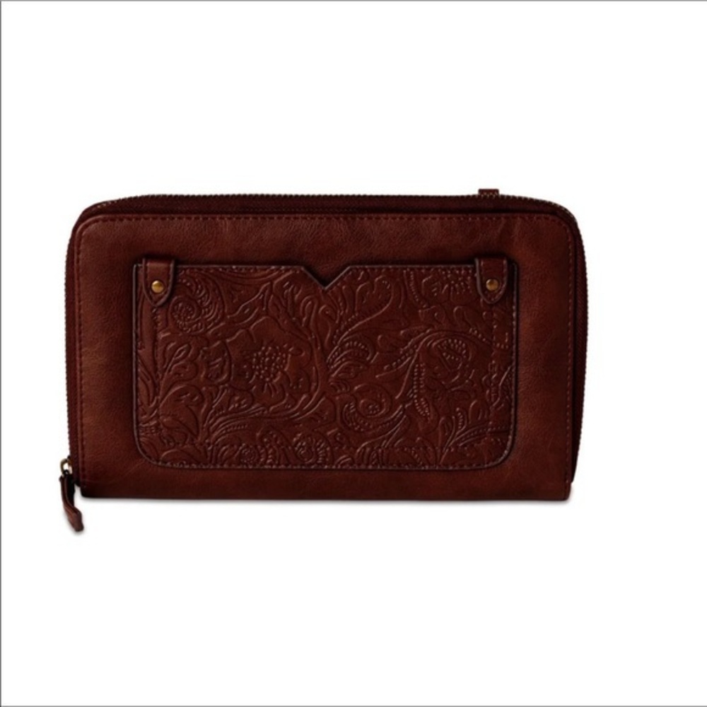Time and Tru Brown Crossbody Bag New - Picture 5 of 8